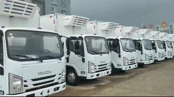 comprar 93KW 125HP Isuzu Van Diesel refrigerado 4 × 2 Isuzu Camión congelador online manufacture