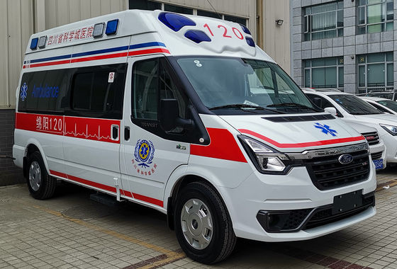 Diésel 4×2 Nueva Ford ambulancia de emergencia médica ambulancia blanca