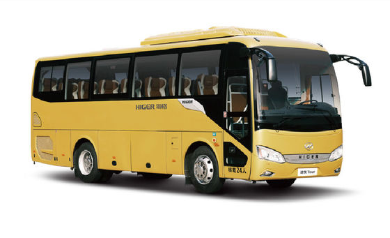 Minibús de pasajeros amarillo de 39 plazas Diesel Highway 24