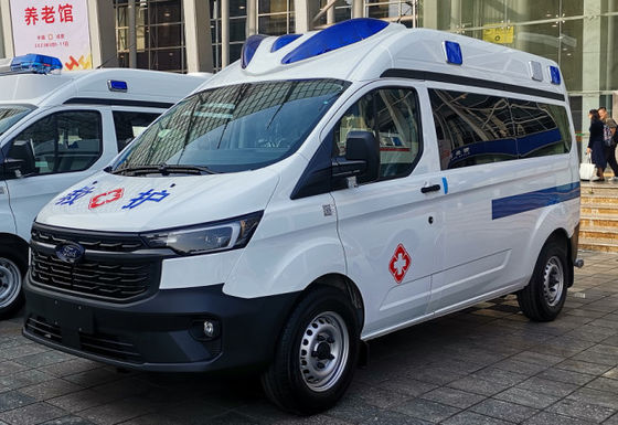 comprar Ambulancia Blanca Ford Transit 8 asientos Ambulancia médica de gasolina online manufacture