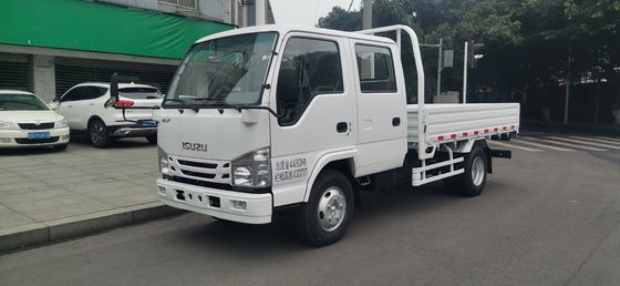 Camión de carga Isuzu de dos filas de 5 asientos 2WD con tracción trasera 4 × 2 transmisión manual diesel