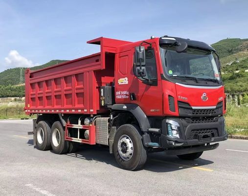 Tres ejes diesel 3 asientos camión de carga trasero 6×4 transmisión manual