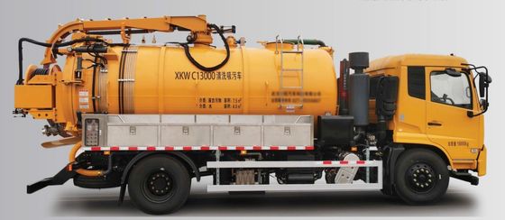 Camión de aspiración de limpieza potente C13000 para la gestión de residuos pesados