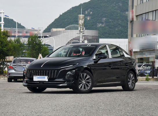 Un buen precio. Hongqi coche eléctrico EV 140Kw 5 asientos coche eléctrico delantero de la rueda de conducción negro en línea