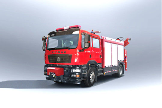 Un buen precio. Camión de bomberos de emergencia de rescate SINOTRUK con tracción trasera diesel 6 asientos 4×2 transmisión manual en línea